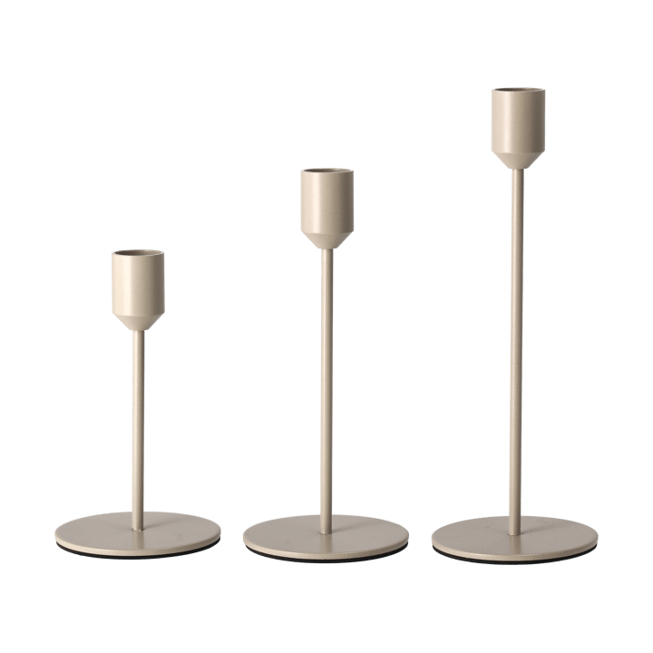 Candelabro Glare 14 cm, Greige Scandi Living