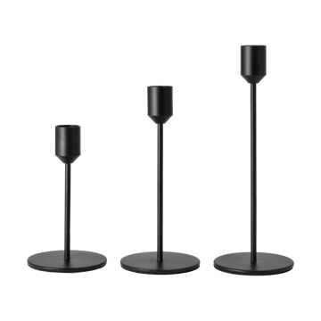 Candelabro Glare 18 cm - Preto  - Scandi Living