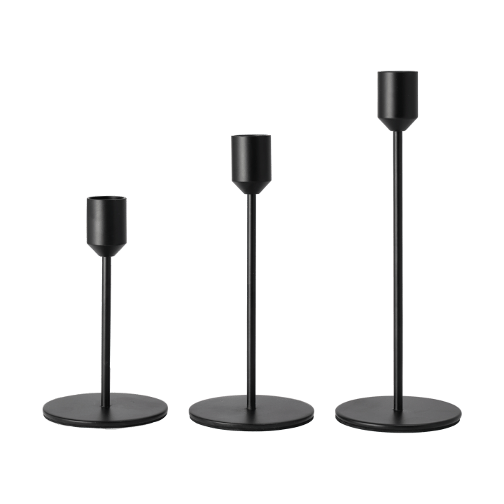 Candelabro Glare 18 cm, Preto  Scandi Living