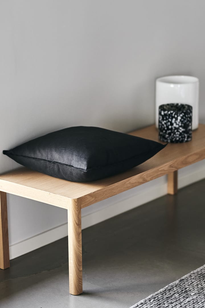 Capa de almofada de linho Calm 50x50 cm - Carbon - Scandi Living