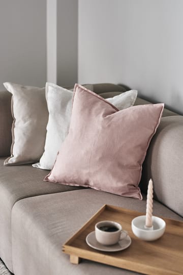 Capa de almofada de linho Calm 50x50 cm - Dusty rose - Scandi Living