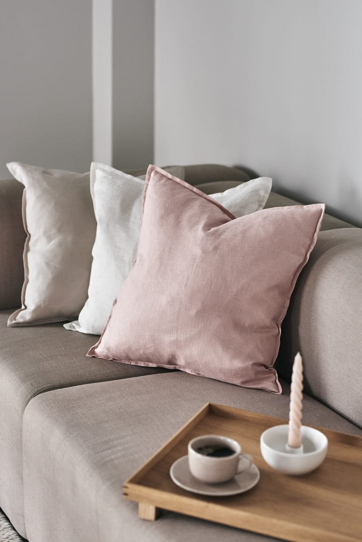 Capa de almofada de linho Calm 50x50 cm, Dusty rose Scandi Living