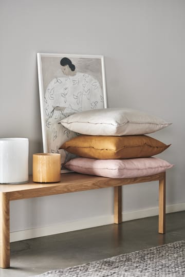 Capa de almofada de linho Calm 50x50 cm - Dusty rose - Scandi Living