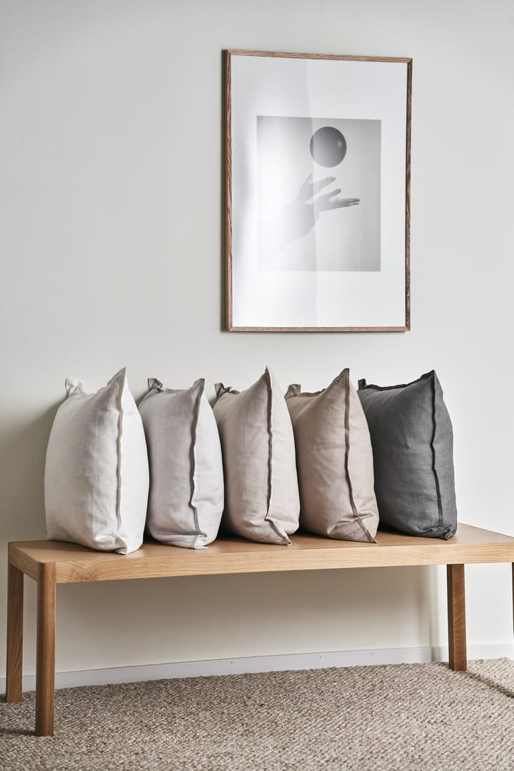 Capa de almofada de linho Calm 50x50 cm - Greige - Scandi Living