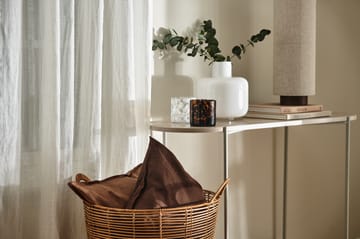 Capa de almofada de linho Calm 50x50 cm - Marrom chocolate - Scandi Living