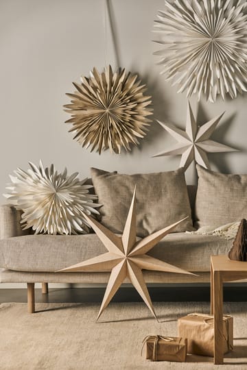 Estrela de Natal bege com pontos Luna - 60 cm - Scandi Living