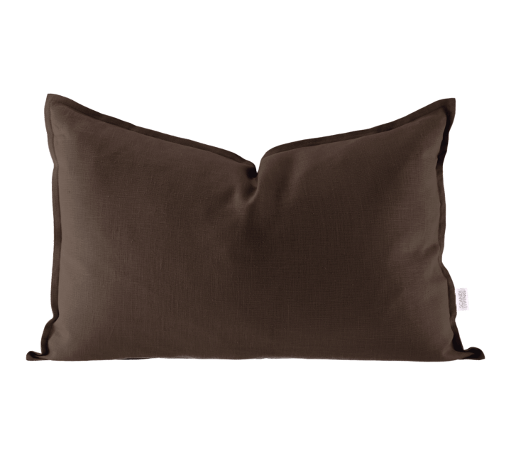 Fronha Calm em linho 40x60 cm - Marrom chocolate - Scandi Living