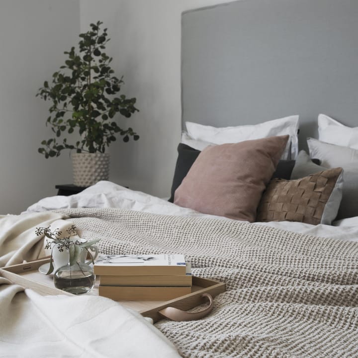 Lençóis de cama Moss 260x260 cm - bege - Scandi Living