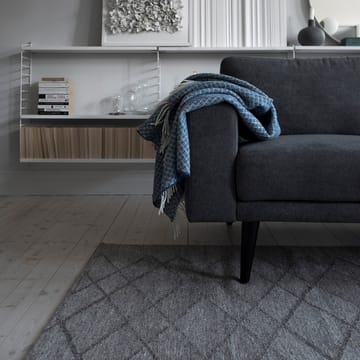 Manta de lã Wicker - azul escuro - Scandi Living