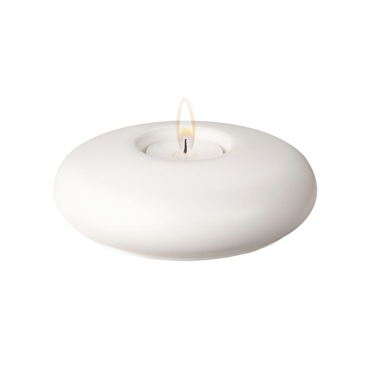 Porta velas Stone Ø13 cm - Branco - Scandi Living