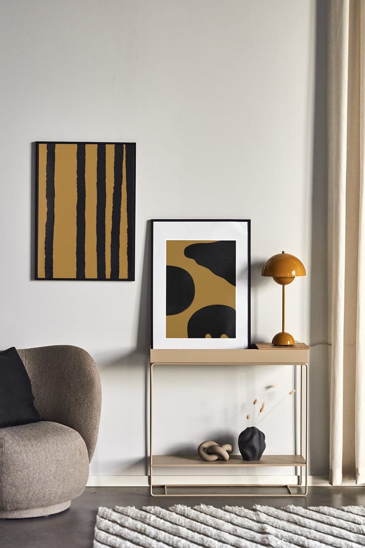 Póster ocre Contour - 40x50 cm - Scandi Living