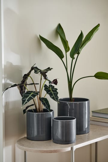 Sleek pote Ø15 cm - Charcoal - Scandi Living