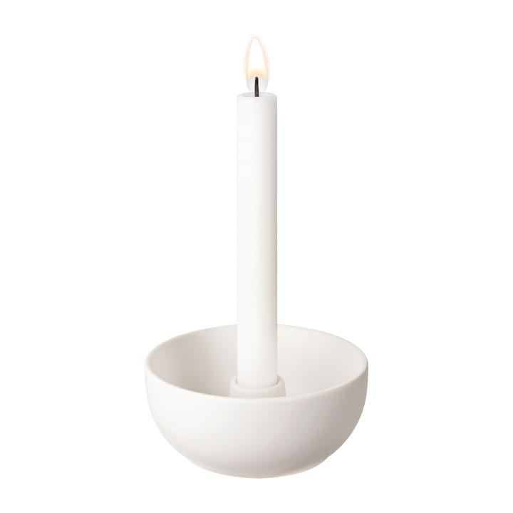 Suporte de velas Valley Ø12 cm - Branco - Scandi Living