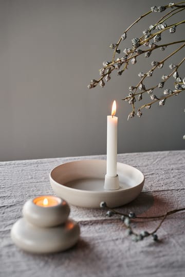 Suporte de velas Valley Ø21 cm - Bege - Scandi Living