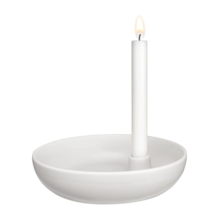 Suporte de velas Valley Ø21 cm - Branco - Scandi Living