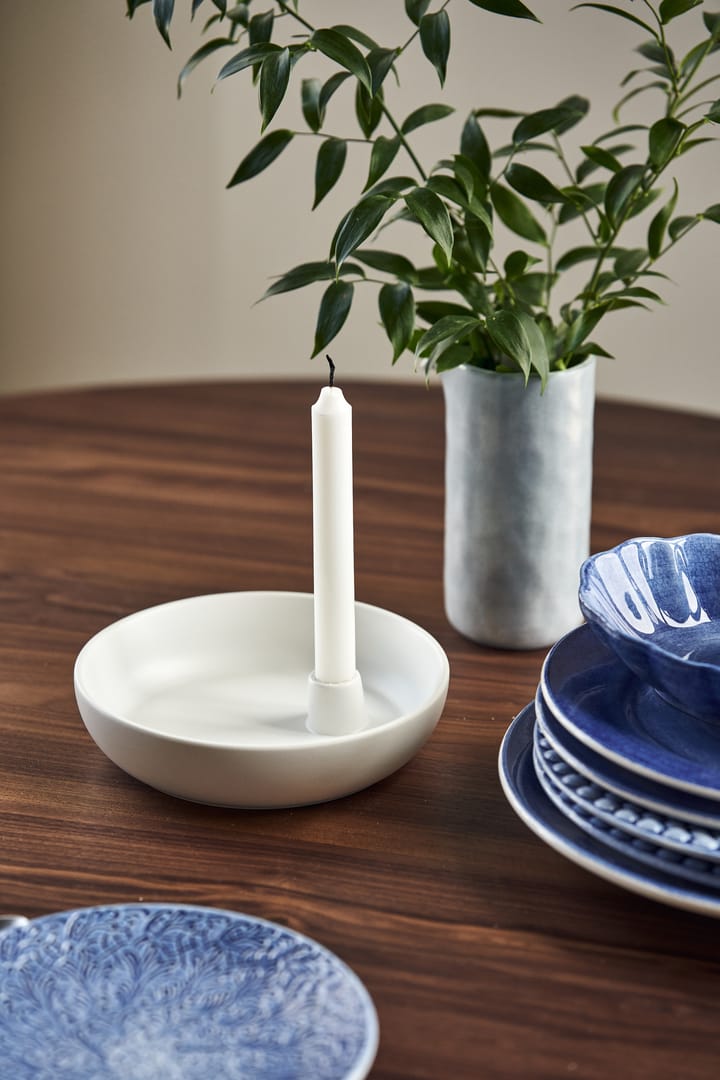 Suporte de velas Valley Ø21 cm - Branco - Scandi Living