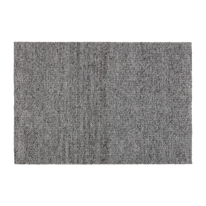 Tapete de lã Braided cinza escuro - 170x240 cm - Scandi Living