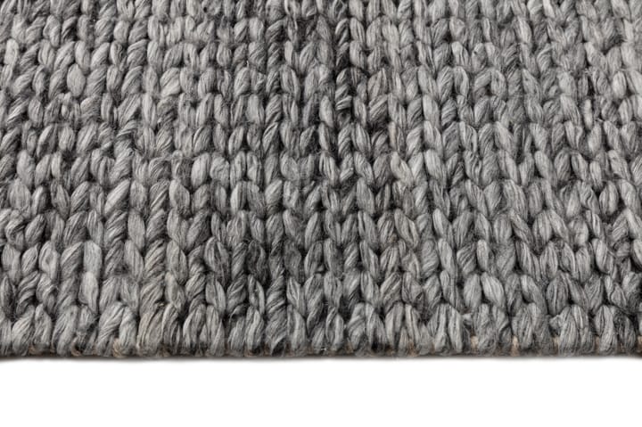 Tapete de lã Braided cinza escuro, 200x300 cm Scandi Living