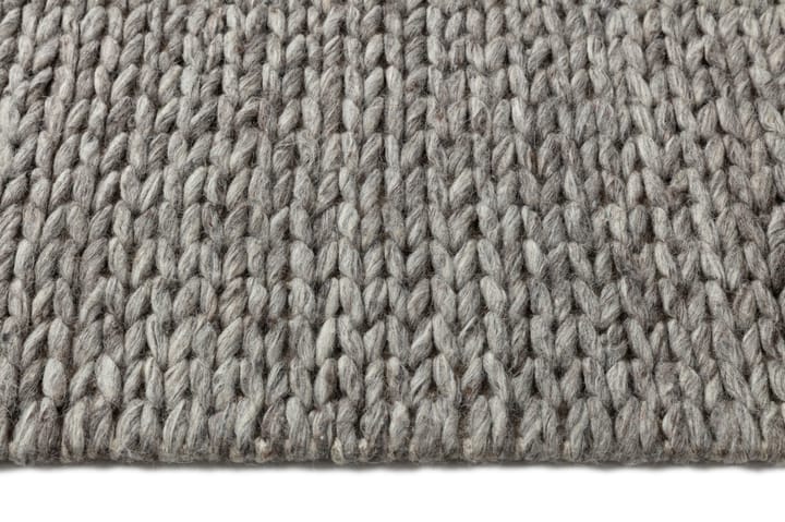 Tapete de lã Braided natural cinza, 170x240 cm Scandi Living