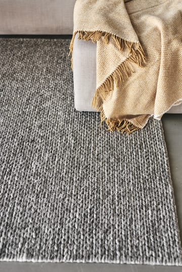 Tapete de lã Braided natural cinza - 170x240 cm - Scandi Living