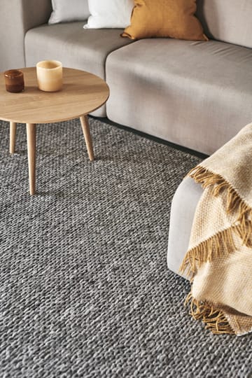 Tapete de lã Braided natural cinza - 200x300 cm - Scandi Living