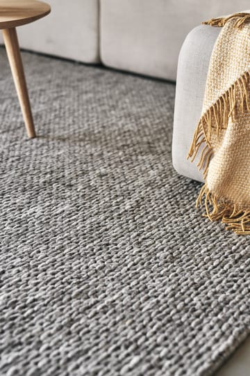 Tapete de lã Braided natural cinza - 200x300 cm - Scandi Living