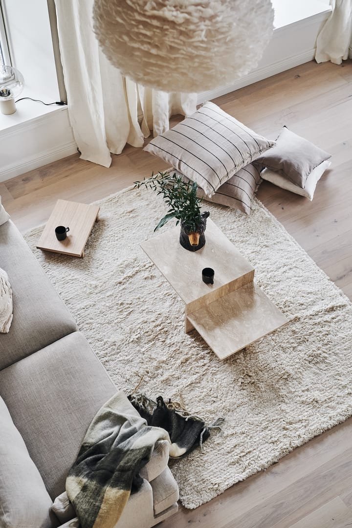 Tapete de lã Cozy natural branco - 170x240 cm - Scandi Living