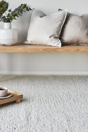 Tapete de lã Flock natural branco - 170x240 cm - Scandi Living