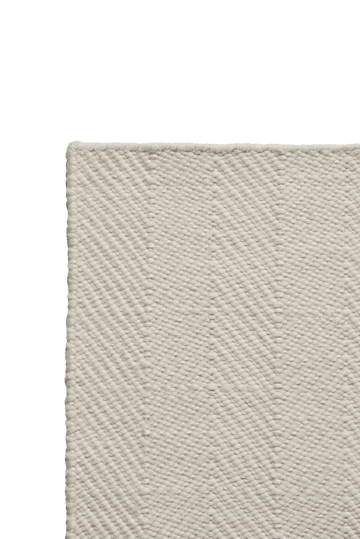 Tapete de lã Furrow natural branco - 170x240 cm - Scandi Living