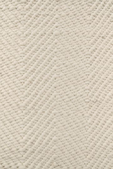 Tapete de lã Furrow natural branco - 80x240 cm - Scandi Living