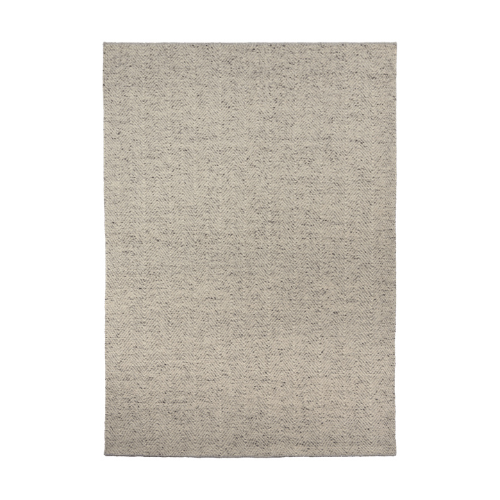 Tapete de lã Furrow natural branco/cinza, 170x240 cm Scandi Living