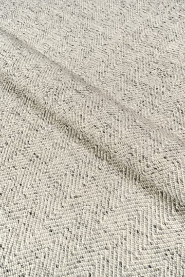 Tapete de lã Furrow natural branco/cinza - 170x240 cm - Scandi Living