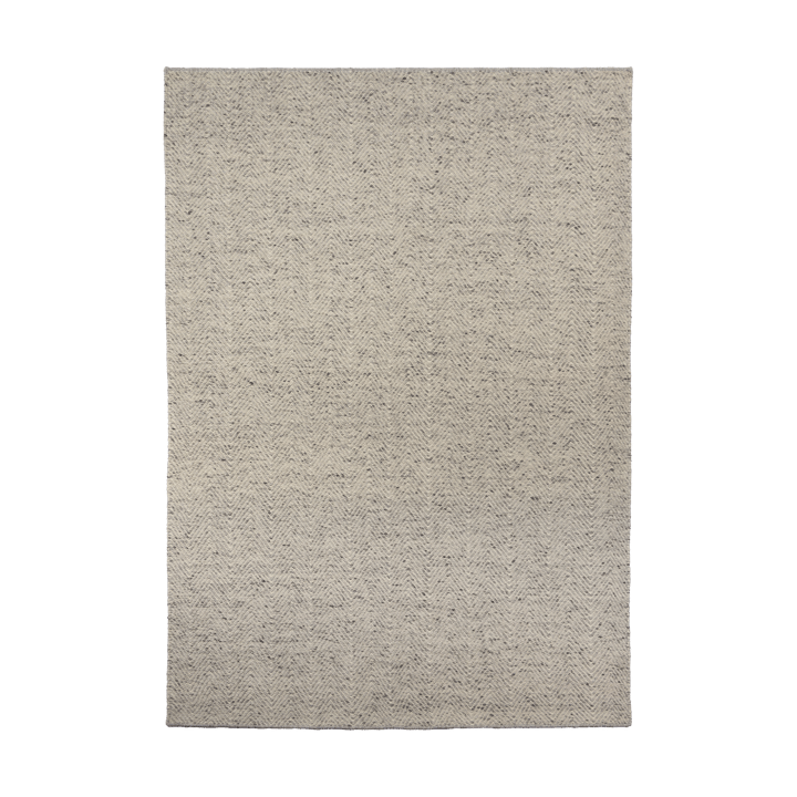 Tapete de lã Furrow natural branco/cinza, 200x300 cm Scandi Living