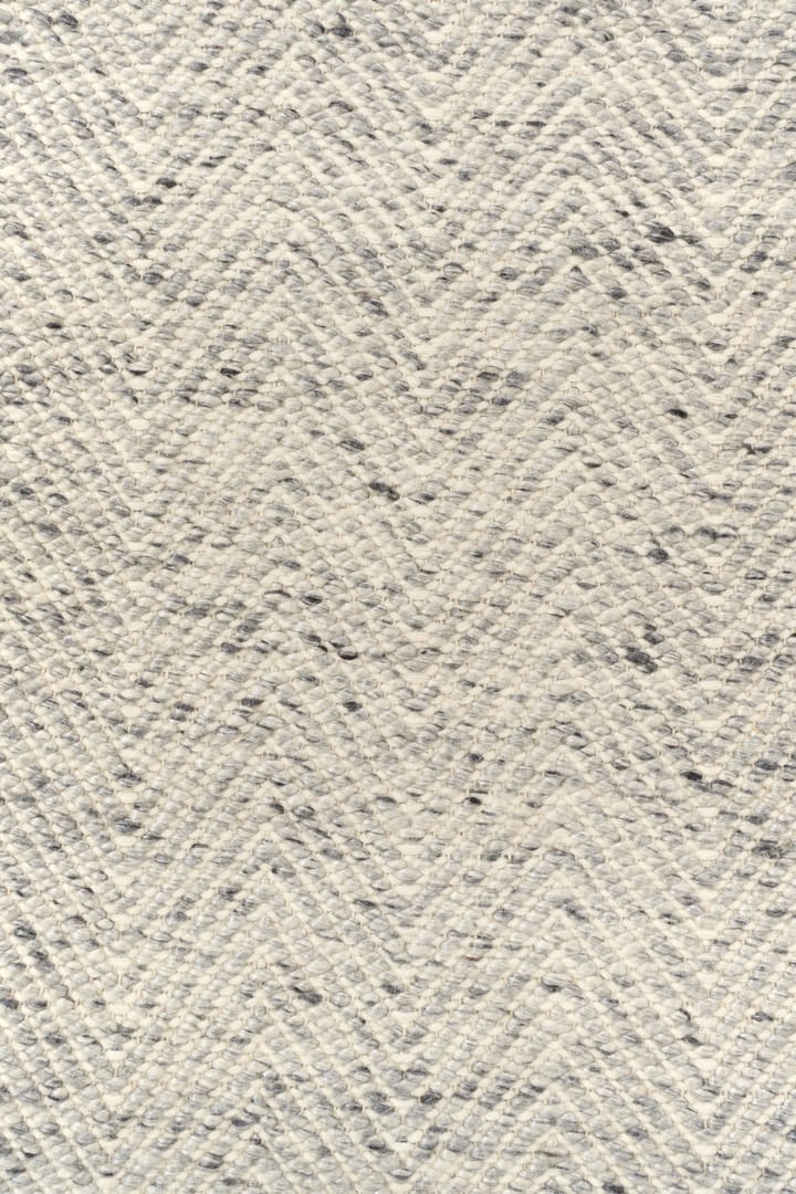 Tapete de lã Furrow natural branco/cinza, 200x300 cm Scandi Living