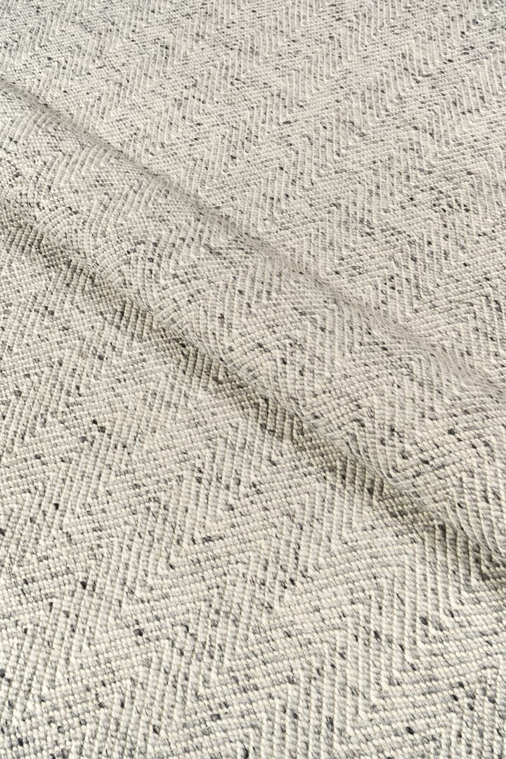 Tapete de lã Furrow natural branco/cinza, 200x300 cm Scandi Living