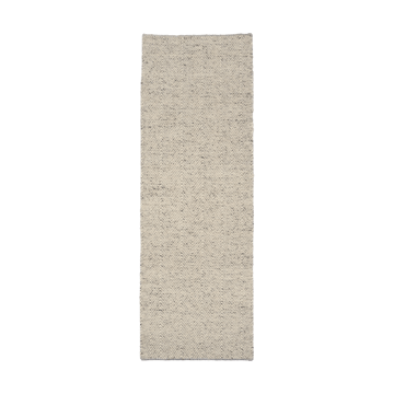 Tapete de lã Furrow natural branco/cinza - 80x240 cm - Scandi Living