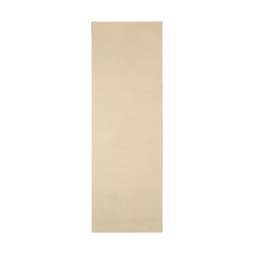 Tapete de lã Terrain natural branco - 80x240 cm - Scandi Living