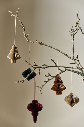 Tree enfeites 4 un. - Bege - Scandi Living