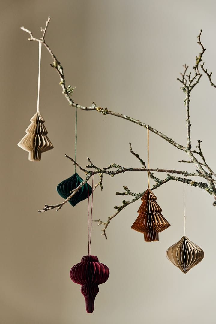 Tree enfeites 4 un. - Bege - Scandi Living