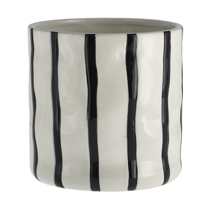 Vaso Thrive Ø16 cm - Preto-branco  - Scandi Living