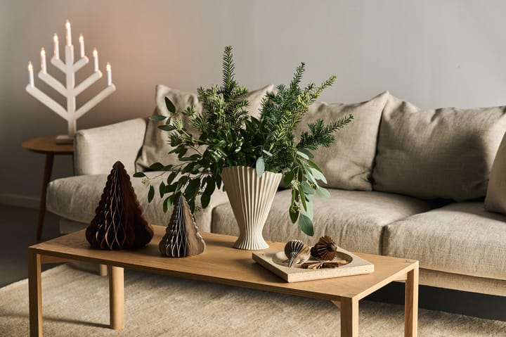 Vela do advento Pine 62 cm, branco esmaltado Scandi Living