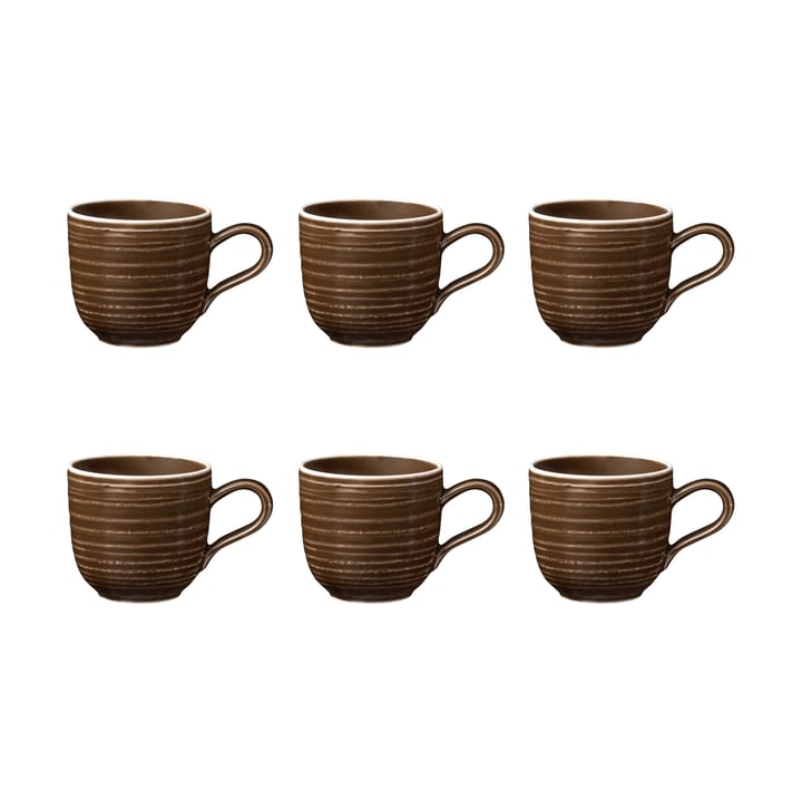 Chávena de café expresso Terra 9 cl 6-unidades  - Earth Brown  - Seltmann Weiden