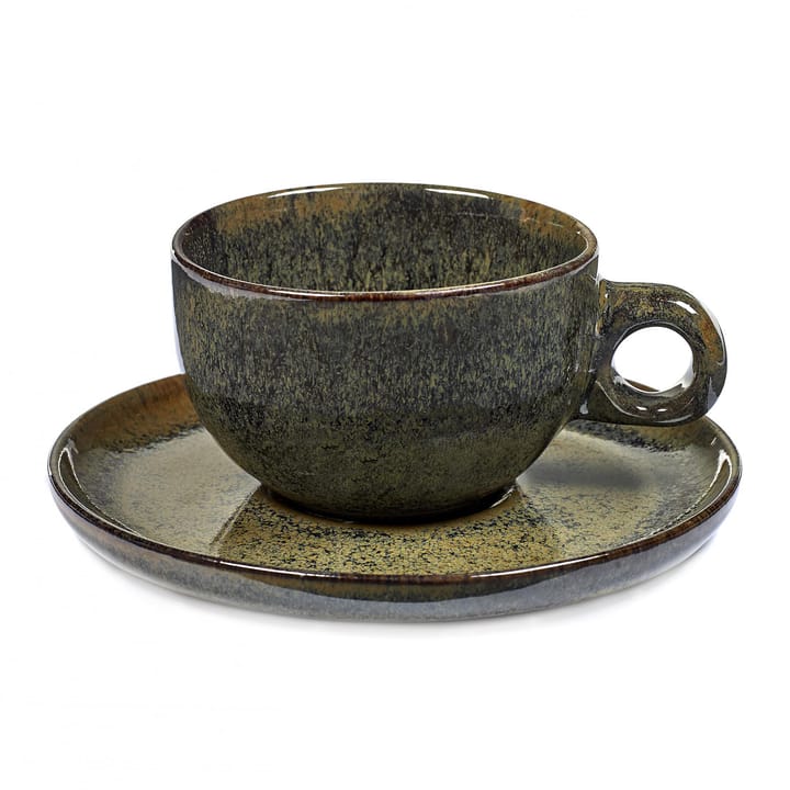 Chávena de cappuccino com pires Surface 23 cl - indi grey - Serax