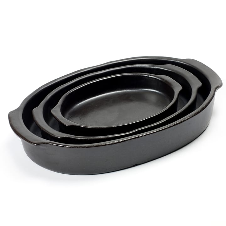 Forma para forno Pure oval L - preto - Serax