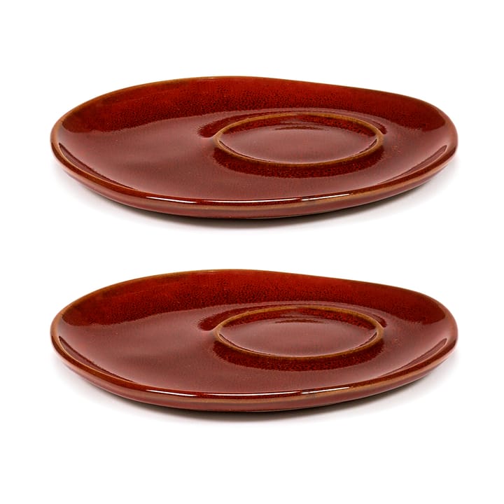 Pires para chávena de café expresso La Mère Ø11 cm 2-unidades  - Vermelho veneziano  - Serax