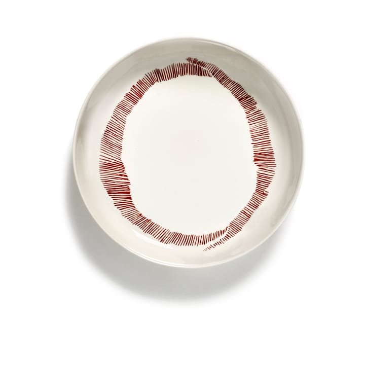 Prato fundo Ottolenghi Feast Ø22 cm 2 unid. - White stripes-red - Serax