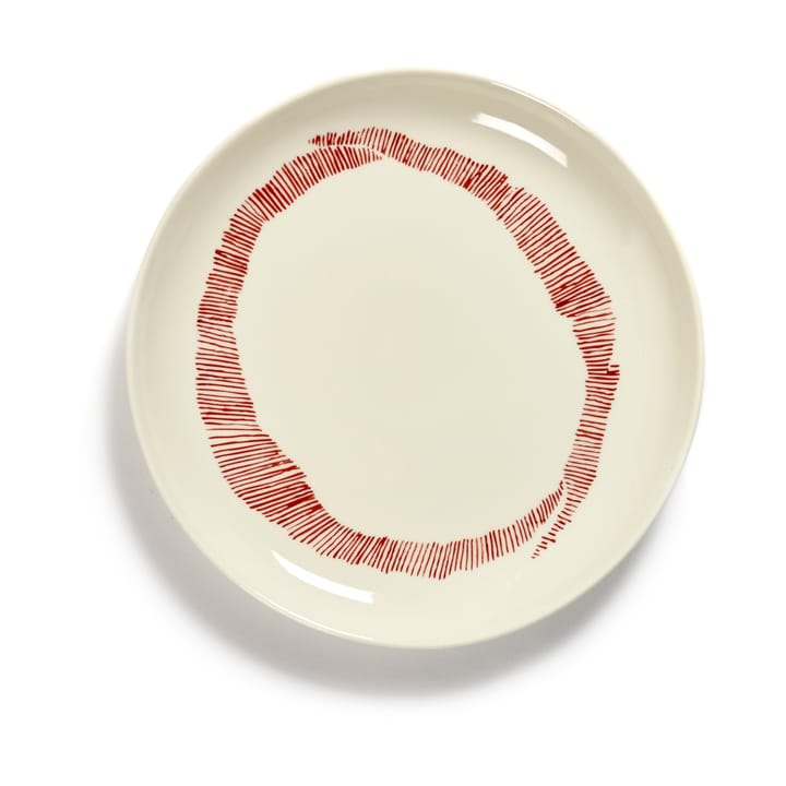 Prato Ottolenghi Feast S Ø19 cm 2 unid. - White stripes-red - Serax