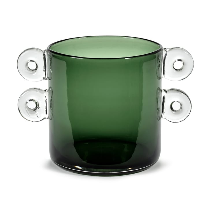 Vaso com pegas Wind & Fire 18 cm - dark green - Serax