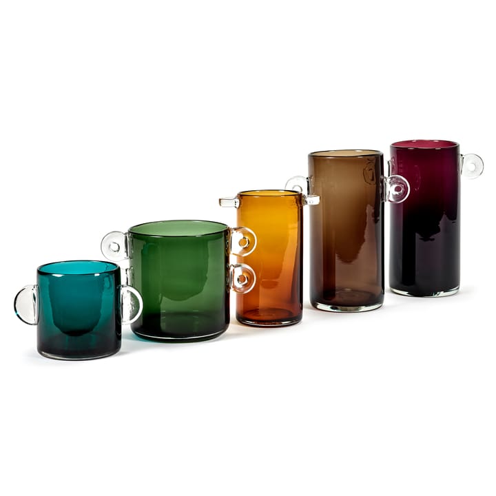 Vaso com pegas Wind & Fire 31 cm - castanho escuro - Serax