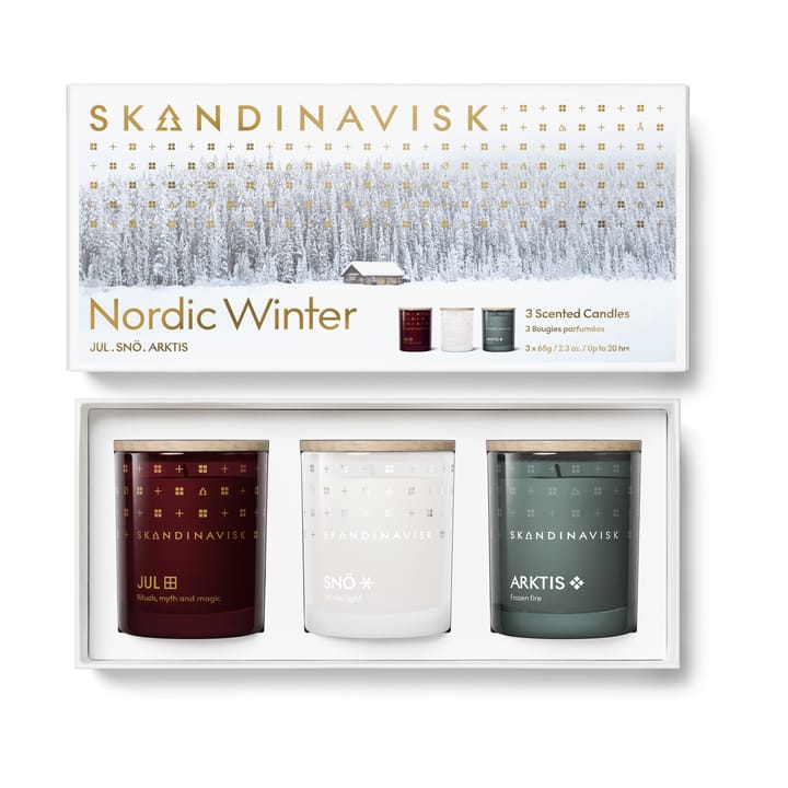 Conjunto de velas perfumadas Nordic Winter 3 peças - 65 g - Skandinavisk